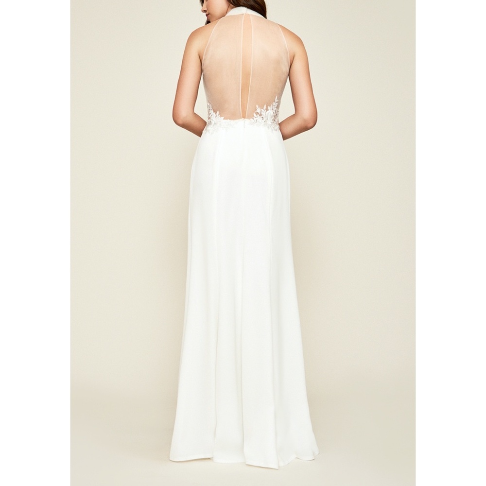 Tadashi Shoji Dianna Embroidered Halter Gown - Picture 7 of 12